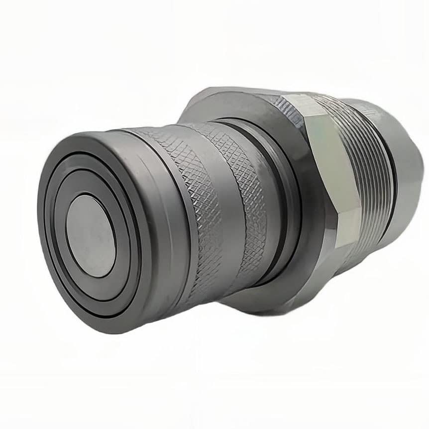 48mm Hydraulic Flat Face Female Quick Coupler Skid Steer Loader for 4BD4FH Cartridge Manifold Block Aftermarket Replacement Bobcat 7246802 | Kubota V1311-77150