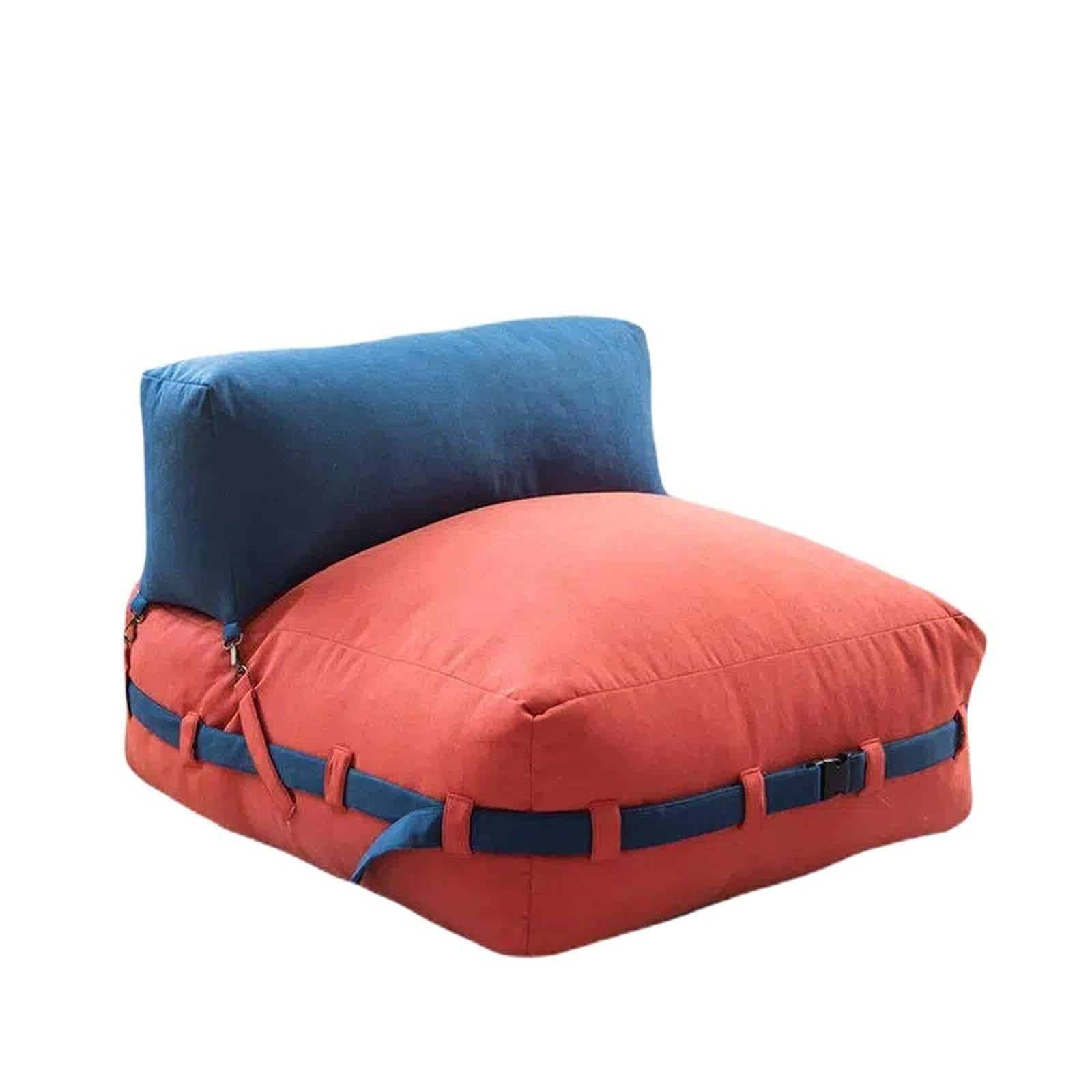 WQQYU6HKF sofa chair Lazy Bean Bag Sofa Single Tatami Reclining Chair for Sleeping Small Floor Cushion living room chair(Blue)