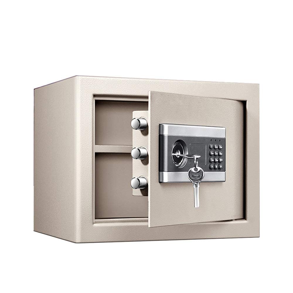Sejf Ognioodporny Wodoodporny sejf Sejfy elektroniczne Sejf do biura domowego 30 cm Mini całostalowy sejf do pilnika ściennego (styl Black Master lock)