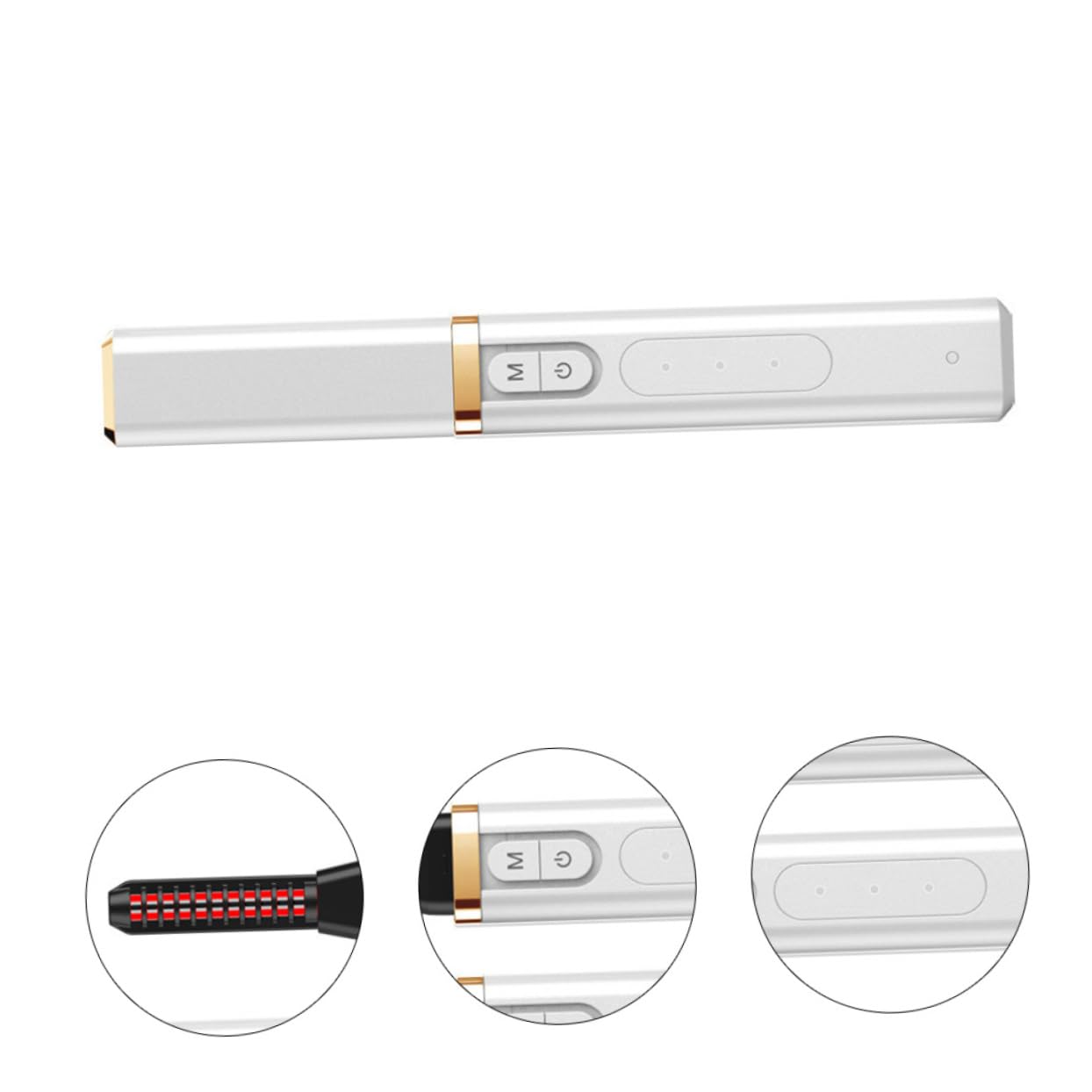 Beavorty 3stücke Usb Wiederaufladbarer Elektrischer Wimpernformer Mit Heizfunktion Tragbarer Wimpernwickler Für Geformte Wimpern Für Unterwegs Für