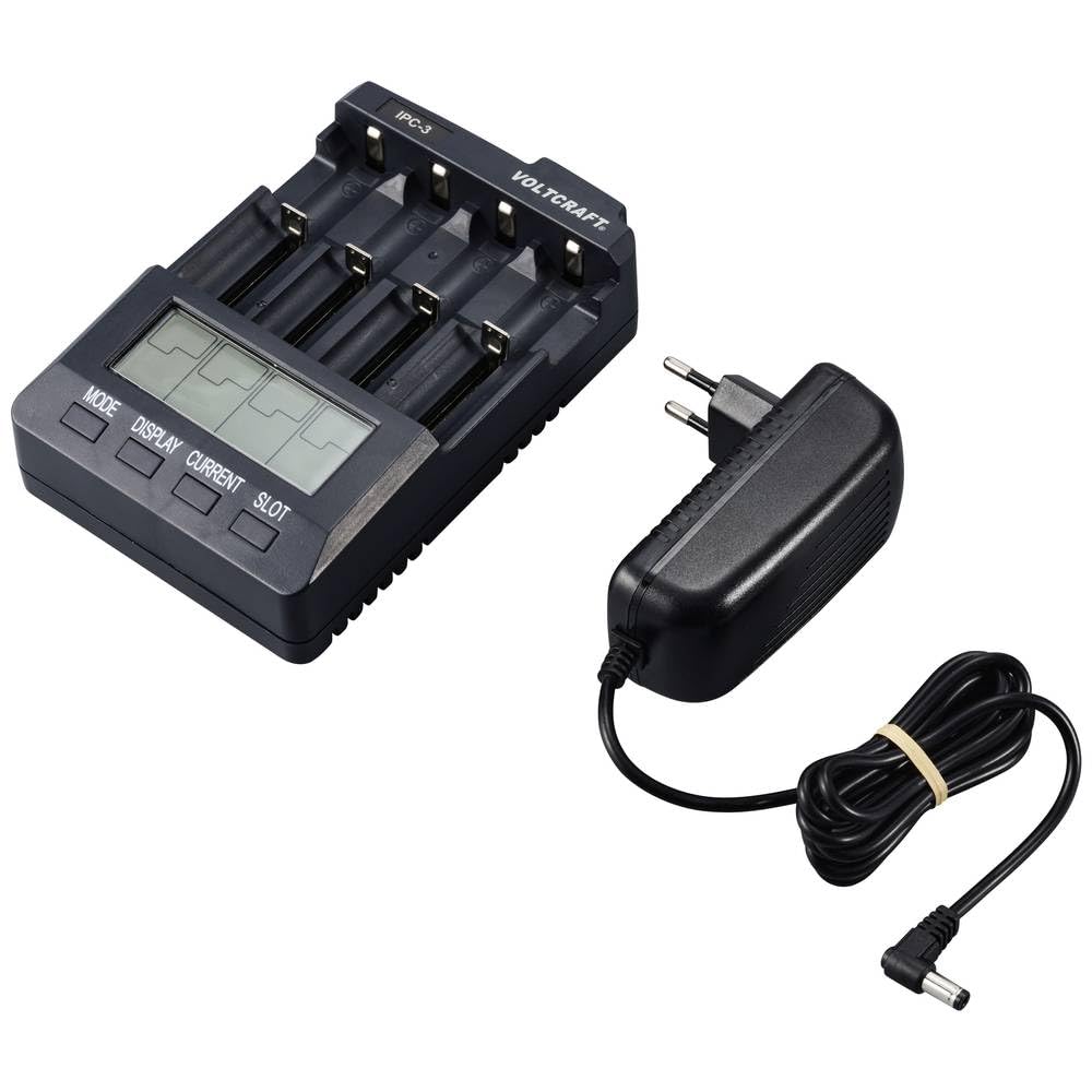 Chargeur de Piles Rondes Li-ION, NiCd, NiMH VOLTCRAFT IPC-3
