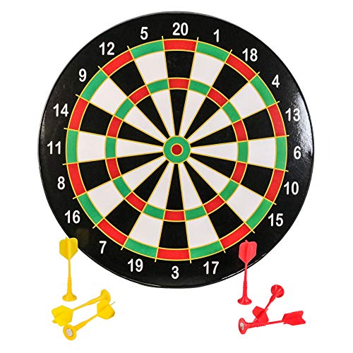KandyToys Kids Magnetic Dart Board With 6 Darts