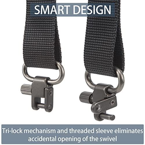 Image of VVAAGG Sling Swivel Mount 1 1.25 1.5 inch Two-Point Sling Attachment Clips