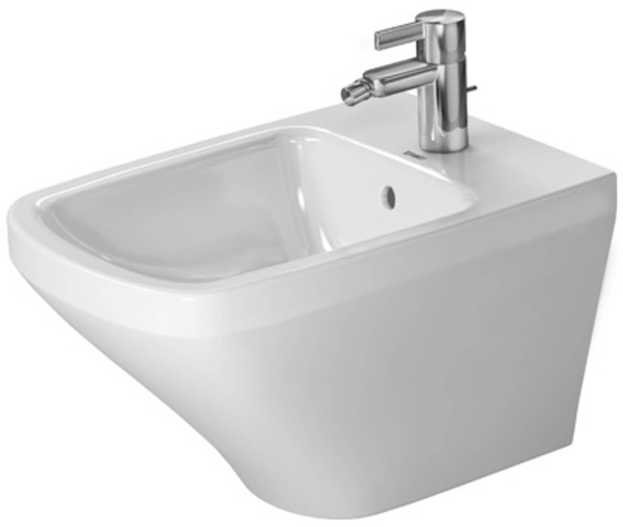 Duravit bidet ?cienny DuraStyle 54cm z przelewem, z ?awk? z otworem na bateri?, 1 otwór na bateri?, Kolor: Bia?a - 2287150000