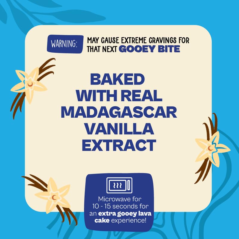 Image of Wholy Madagascar Vanilla Center Filled Eggless Cake | Baked with Jaggery | Real Vanilla Extract | No Maida | No Palm Oil | No Preservatives | High Fiber | Low Cal | Wholegrain | Moist Soft Snack Cake - 32g (Pack Of 12)