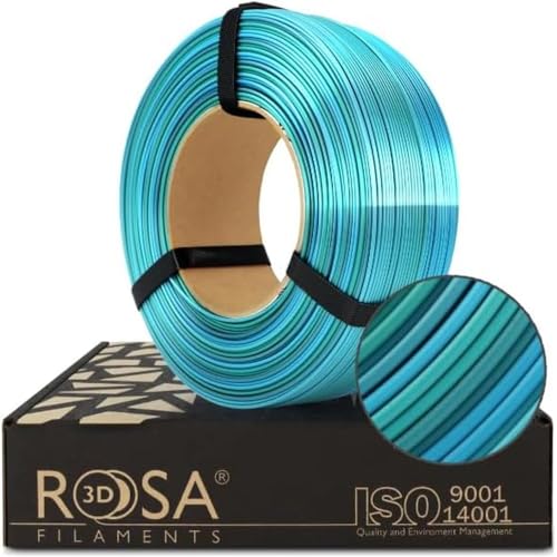 Filament ROSA 3D FILAMENTS PLA Niebieski Tęczowy Jedwabny (BLUE RAINBOW SILK)