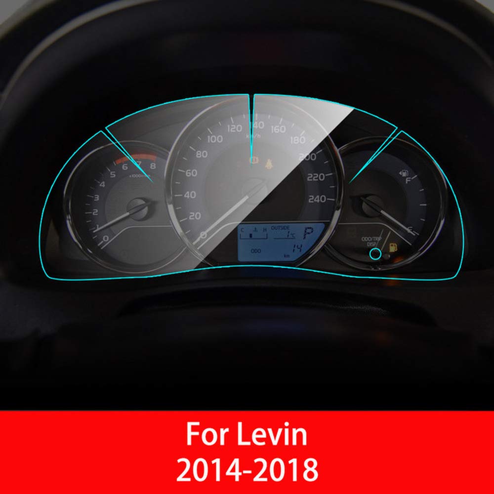 OIOBOMBGFor Toyota Levin 2014 2018,Interior Dashboard Membrane Protective TPU Film Car AccessoriesCar Instrument Panel Screen Protector