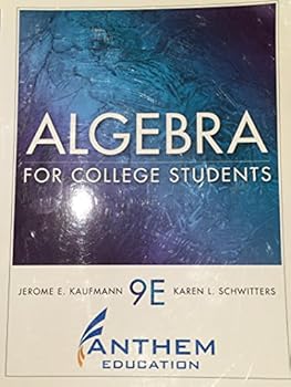 Paperback Algebra for College Students 9E Anthem Education Book