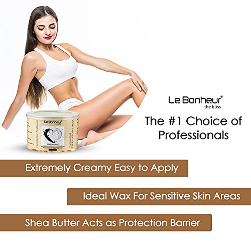 Le Bonheur.. Stripless Brazilian Liposoluble Wax | For Face - Upper Lips - Arms - Legs - Bikini Line - Underarms and Full Body | Men & Women |... - Image 4