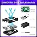 SANOOV Basic Kit for Raspberry Pi 5 4GB RAM with Active Cooler, Rpi 5 4GB Single Board and ABS Case Included