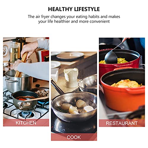 1 unidad Plato de vapor para freidora de aire con recubrimiento antiadherente, accesorio de cocina de silicona, drena aceite, fácil de limpiar miniatura 7