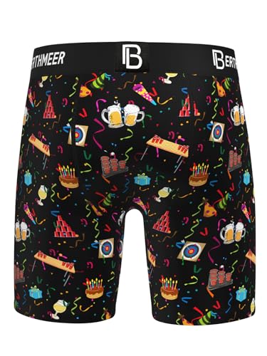Berthmeer Mens Underwear Men'S Boxer Briefs Novelty Boxer Brief Underwear For Boys Birthday Gifts Underwear Beer Pong Party Games Large thumb #4