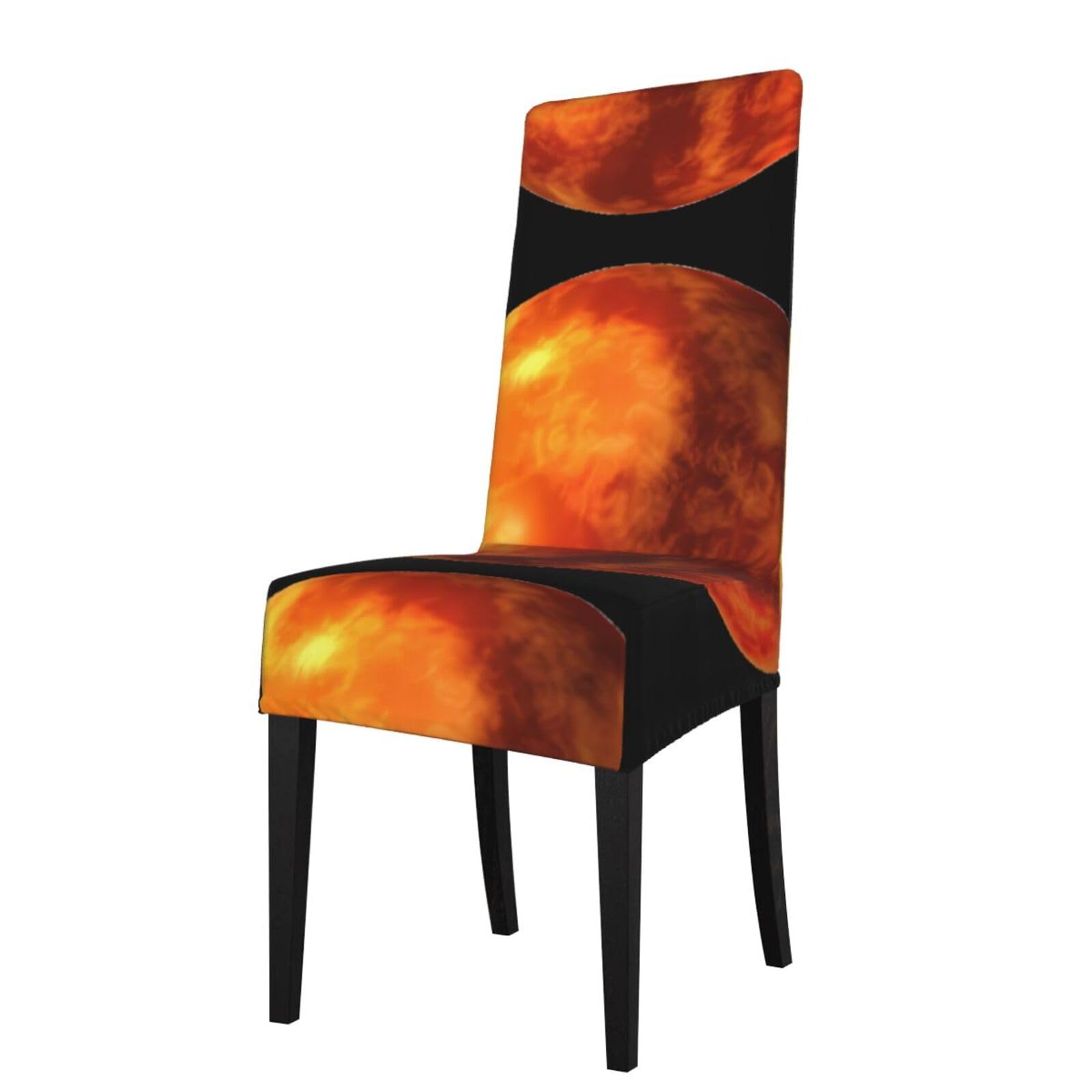 HJFCZH mars planet Prints Dining Chair Throw Covers – Stretchable Slipcovers for Chair Seat Back – Protect Furniture from Kids & Pets – Easy Care, No Ironing Needed