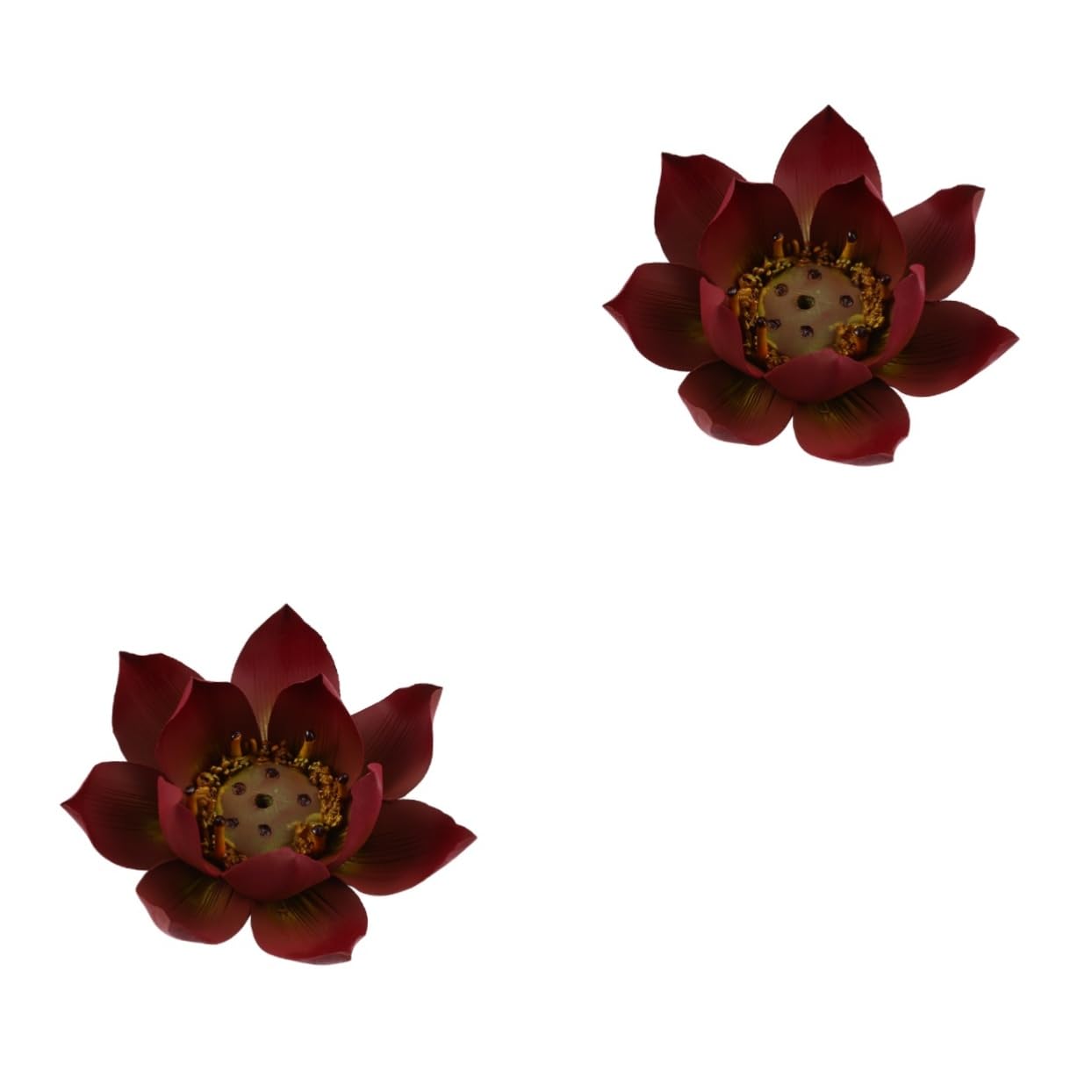 Zerodeko 2stücke Keramischer Lotus Räucherstäbchenhalter Handgefertigter Weihrauchbrenner Schnee-rot Dekorativ Für Teezimmer Und Zuhause Für Meditation Und Aromatherapie s Elegant Und