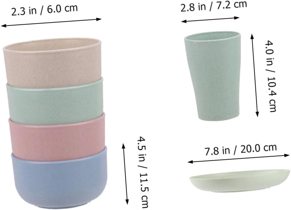 MAGICLULU Cutlery Set Kitchen Plates Bowls Healthy Tableware Set for Dinner Reusable Spoons Forks Camping Tableware