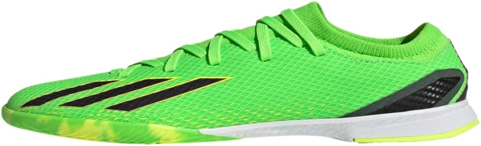 adidas X Speedportal.3 Indoor Soccer Shoe, Solar Green/Solar Red/Solar Yellow, 10.5 US Unisex Little Kid