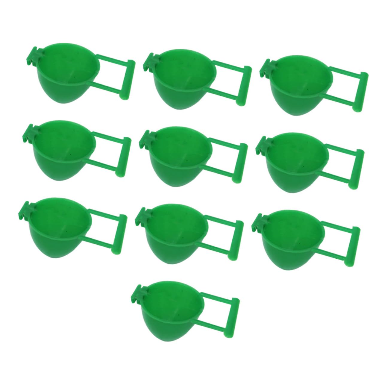 BESPORTBLE 10Pcs Bird Feeding Bowl Durable Plastic Drinking and Food Bowls for Parrots Easy to Clean for Bird Cages Holds Water and Food