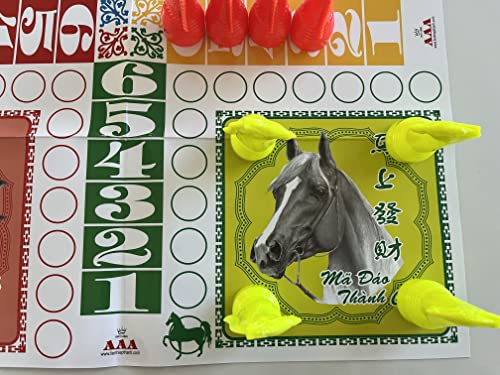 Co Dua Ngua - Horse Race Chess miniatura 4