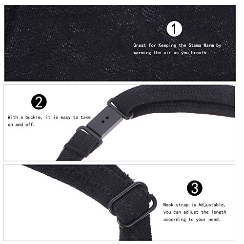 Heallily Beavorty 2Pcs Tracheostomy Dust Masks Tracheostomy Laryngeal Masks Air Sleeves Breathable Dust Masks Adjustable Neckbands Used For Laryngectomy And Tracheotom #TOP3