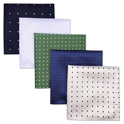 S&W SHLAX & WING Pañuelos clásicos de bolsillo Para Hombre 5 piezas Juego de moda Cover