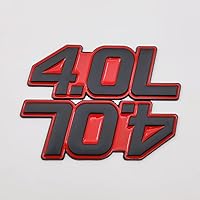 Vista 7 de 2X Emblema de Metal con Logo 4.0L Premium Insignia 3D 4.0 Calcomanía Adhesiva de Puerta de Carro Guardabarros Ala Lateral Repuesto de Maletero Auto