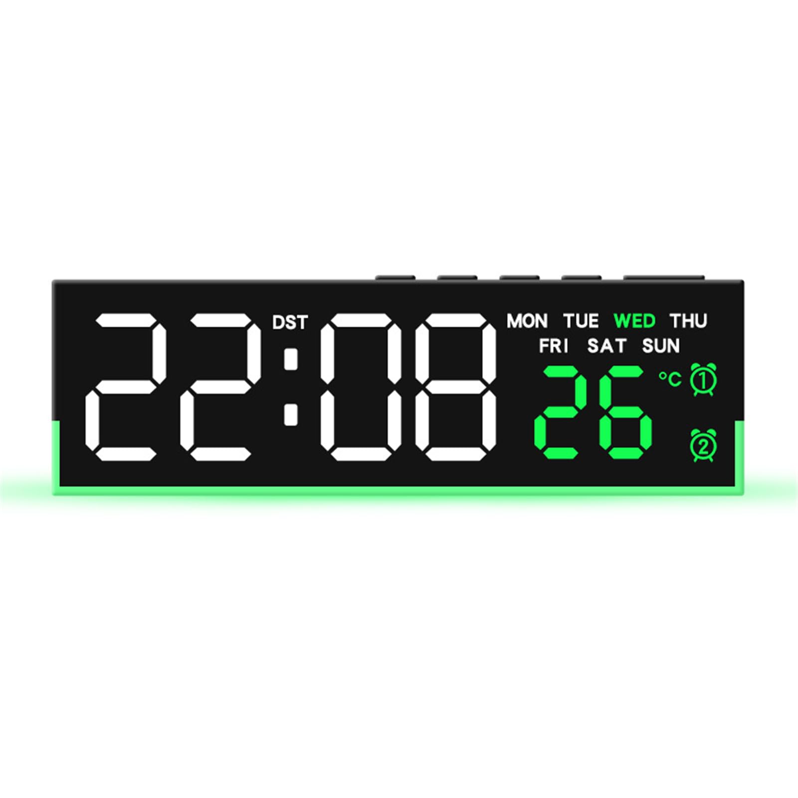 Carotoe F Led Digital Alarm Clock With 3 Brightness Dimmer Alarm Sound Electric Desk Clock Or Bedroom Living Room Bedside Clocks Or Bedroom