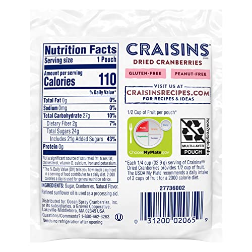 Ocean Spray AD-BM4-21300 Craisins Dried Cranberries thumb #1