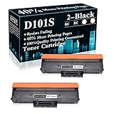 2 Black MLT-D101S Toner Cartridge Replacement for Samsung Xpress ML-216x 2160 2161 2165 2165w 2166w...