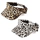 CharmBurst 2 Stück Visor Cap Leoprint, Schirmkappe Mit Klettverschluss, Sonnenschutz Hut Für Sommer Freizeit, Festival Hut Accessoires, Sonnenvisier Für Golf Tennis