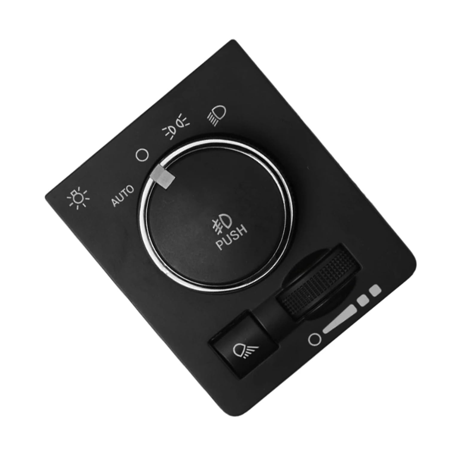 68146507AA Headlight Fog Light Switch for Dodge Ram 1500-5500 2013-2021 - 6-Pin Control Knob Replacement -Spec Black ABS/PP Plastic