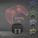Lieblingsmensch Personalisiertes LED Nachtlicht mit Gravur | Controller | Acryl-Lampe mit Wunschgravur - Dekolampe zur Hochzeit, Verlobung & Jahrestag | Farbwechsel & Fernbedienung