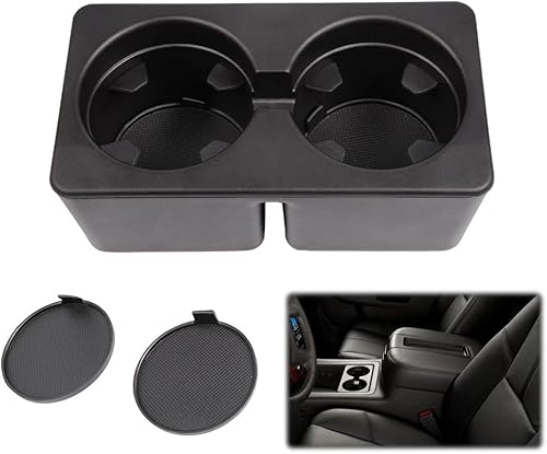 Inserto de soporte de doble taza para consola montado en el suelo, compatible con Silverado 2007-2013Sierra  2007-2014 SuburbanYukonTahoe consola