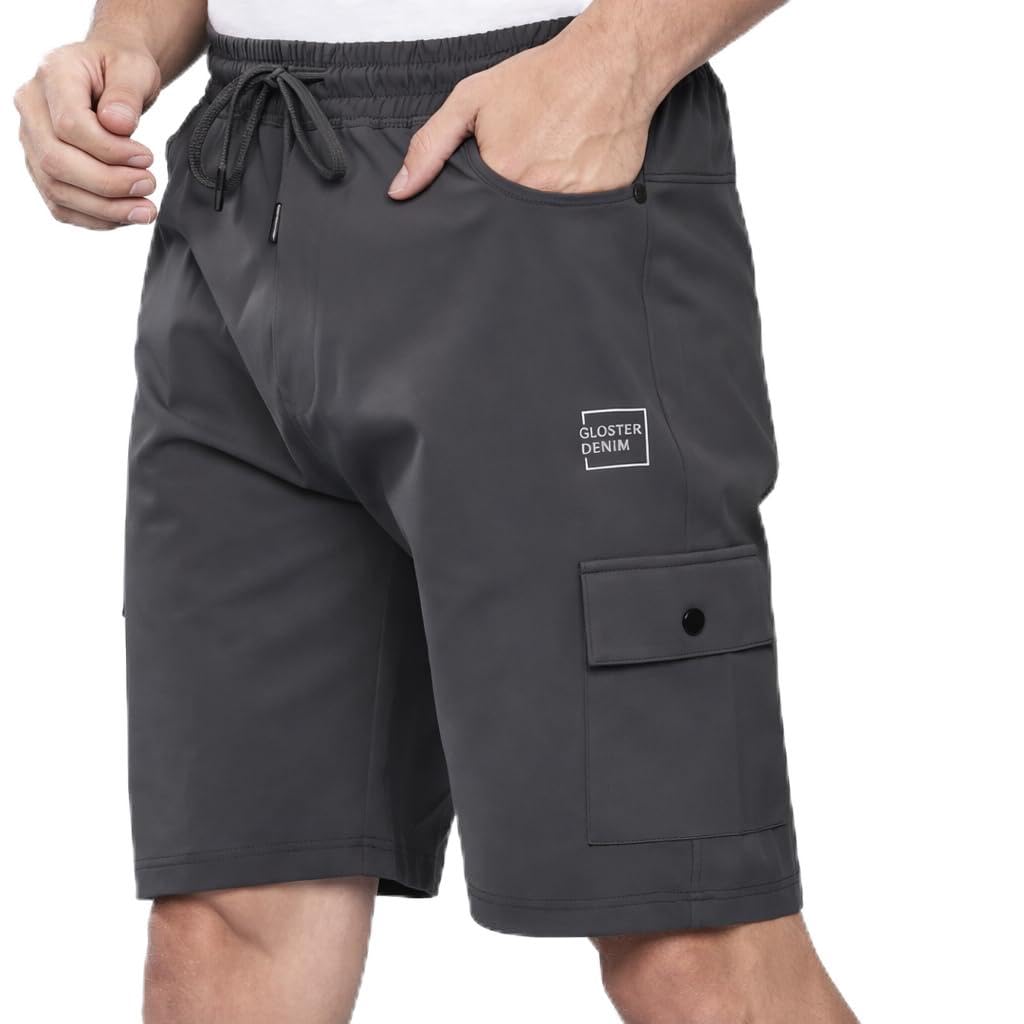 Comfort Cargo Shorts for Men | Cargo Men Short's | Casual Comfort Black Bermuda Pant Shorts | Breathable Chino Half Pant Short's | Perfect for Beach & Summer Outfits-image-25