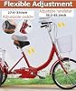 LSQXSS Adult Tricycle with 18inch Wheels,Three Wheel Bicycles for Senior with Bell Brake System &Large Cargo Basket,Low-Step Through Carbon Steel Frame Trike for Leisure, Shopping, And Beach Rides #2