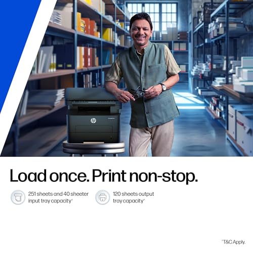 Image of HP 323d Auto Duplex Laser Printer (New Launch), Print Scan Copy,LCD Display, 30 PPM, 256 MB Memory, USB 2.0, Black