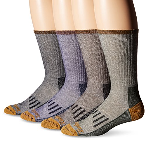 Timberland Men's Four-Pack Merino Wool-Blend Hiker Crew Socks
