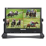 FEELWORLD ATEM156 - Monitor di streaming live da 39,6 cm per ATEM Mini interruttore video mixer Pro Studio TV Produzione con 4 ingressi HDMI Uscita Quad Split Display