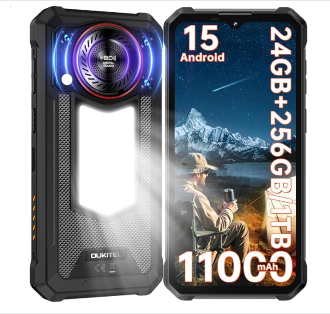 OUKITEL WP53 Pro タフネススマホ 24GB SIMフリー Amazon | OUKITE WP53 Pro 11000 mAhバッテリー 24GB 256 GB 50MP