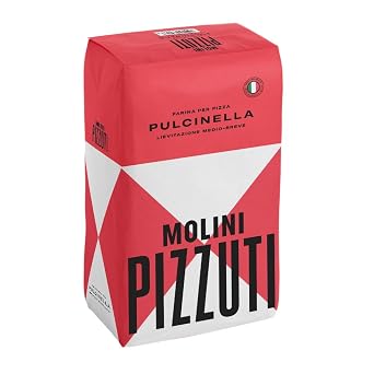 Molini Pizzuti Pulcinella Farina 0 per Pizza - Premium Italian Flour for Authentic Neapolitan Pizza - 5 KG
