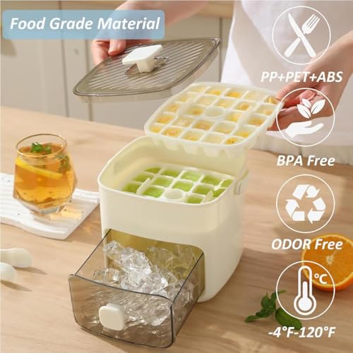 Contenedor portátil para cubitos de hielo con tapa y pinzas miniatura 4