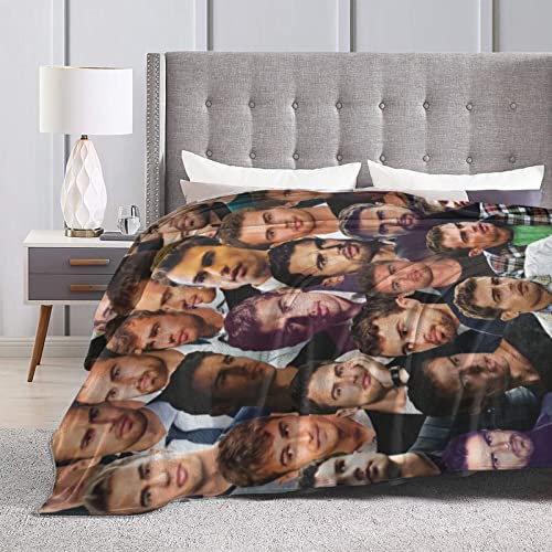 Theo James Collage Blanket Ultra-Soft Micro Fleece Blanket For Couch Bed Car Warm Throw Blanket Suitable For All Season #TOP3