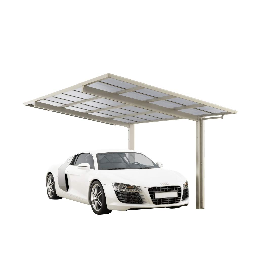 XIMAX Linea Abri de Voiture Design Type 80 Aspect Acier Inoxydable