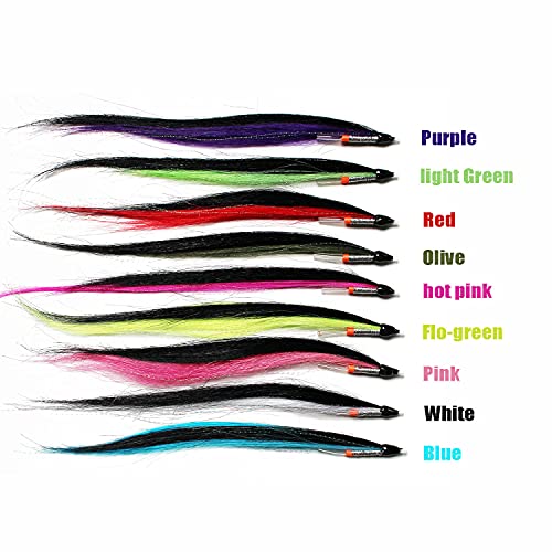 Tigofly 9 Pcs/Lot 9 Colors Skinny Sunray Shadow Tube Fly Set 16-20Cm For Salmon Trout Steelhead Fly Fishing Flies Lures Set #TOP2