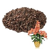 4 Quarts Orchid Potting Bark, Sun-Dried New Zealand Medium Organic Pine Wood Chip Barks for Orchids