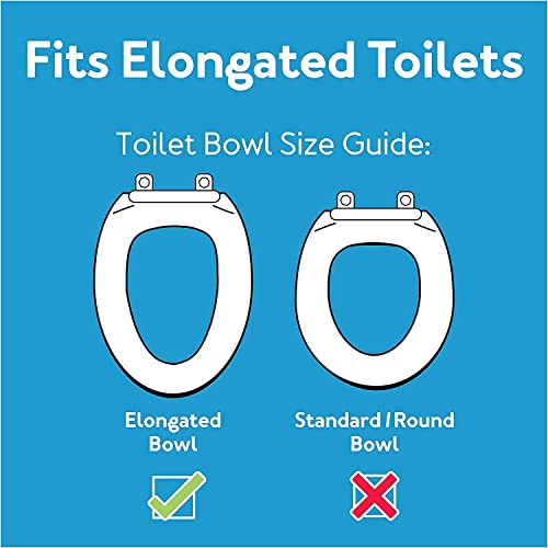 Carex Elongated Hinged Raised Toilet Seat, Adds 3.5 Inches Of Height To Toilet, 300 Pound Weight Capacity, Toilet Seat Riser, Elevated Toilet Seat And Handicap Toilet Seat #TOP1