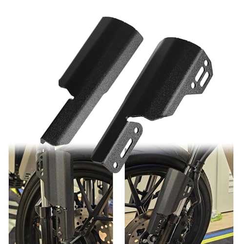 Monkey 125 Front Fork Cover Shock Absorber Guard Compatible with Monkey125 JB02 JB03 ST 125 DAX125 2018-2024 Aluminum Motorcycle Accessories (Black)