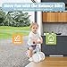 allobebe Baby Balance Bike for 1 Year Old, Toddler First Balance Bike, No Pedal Infant 4 Wheels Baby Walker First Birthday Gift, Mini Bike for 12-24 Months, Shinning Blue