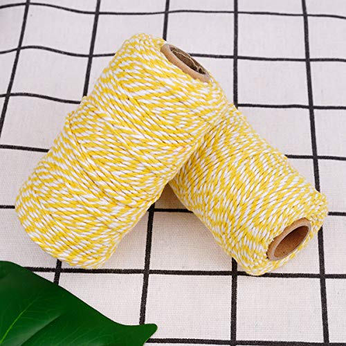 image for Eison Wedding Twine Holiday Twine Cotton Bakery String Yellow and Whit