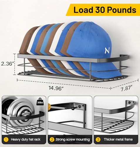 Kimbora SO-8005-HAT-FT Metal Hat Rack For Wall thumb #5