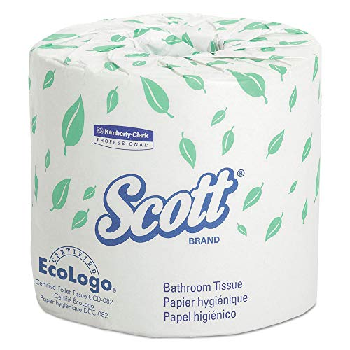 Scott 13607 Standard Roll Bathroom Tissue, 2-Ply, 550 Sheets/Roll, 20 Rolls/Carton
